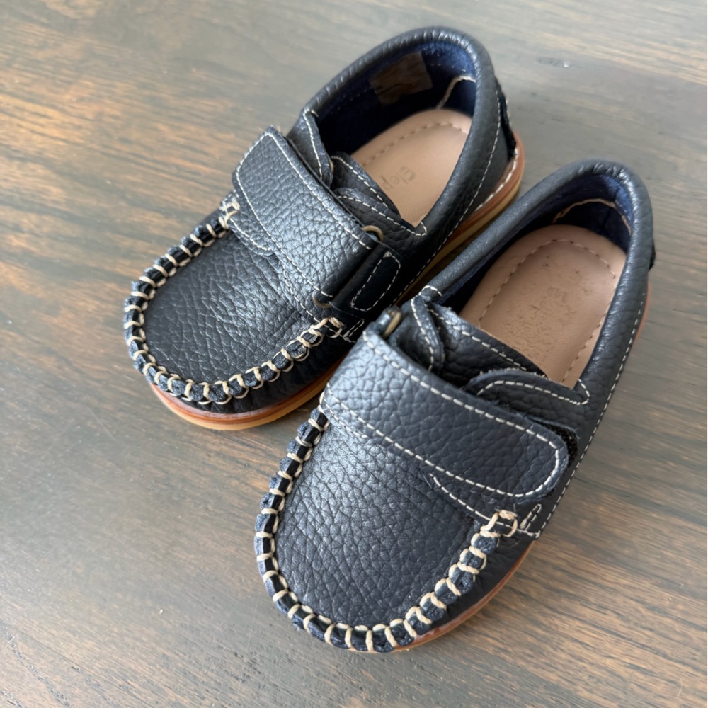 Elephantito Boys Leather Nick Boat Shoe